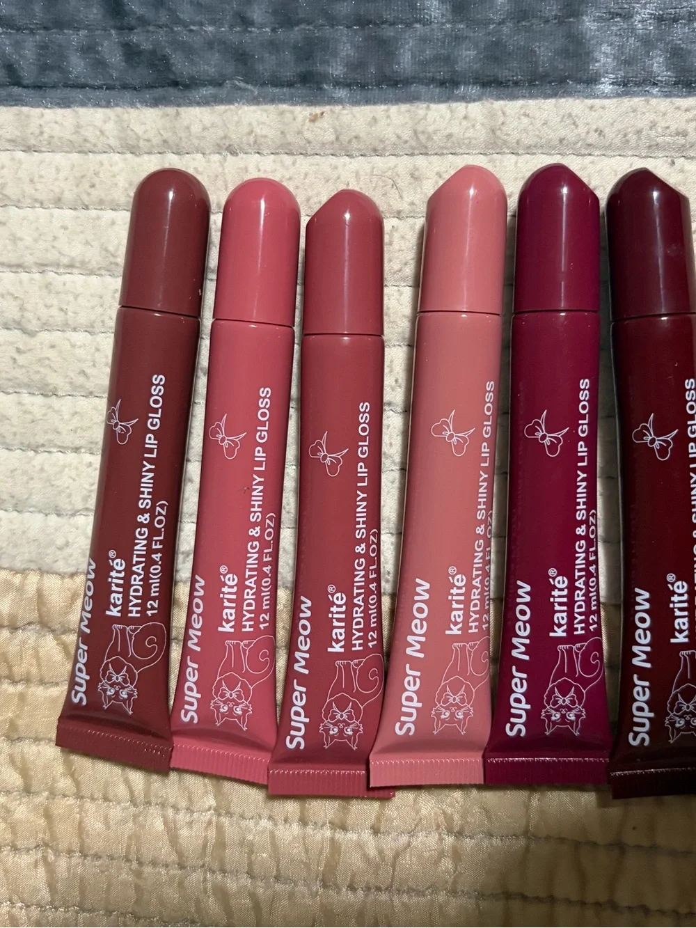 Super Meow Hydrating Lip Gloss Set — Pink & Berry Shades
